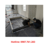 thi công lắp đặt cửa chì cản xạ trong quá trình thi công phòng X-quang bệnh viện