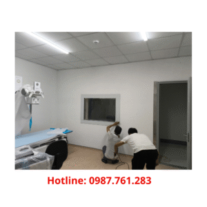 Lắp đặt kính chì phòng chụp X-quang tại cơ sở y tế, đúng tiêu chuẩn chắn tia