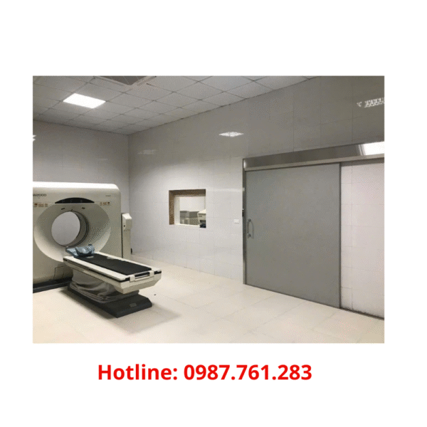Cửa chì phòng X-quang trượt tự động chuyên dùng cho phòng chẩn đoán hình ảnh tại bệnh viện