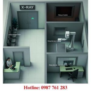 Thiết kế và thi công phòng X-quang đạt chuẩn an toàn bức xạ với phòng chờ, phòng máy X-quang, phòng xử lý phim và phòng làm việc nhân viên – Hải Phong